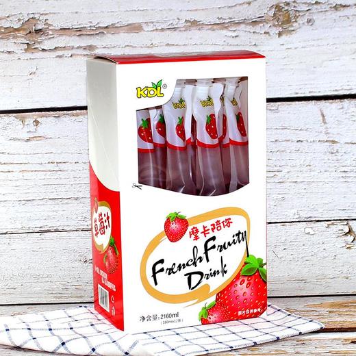 摩卡陪你果汁饮料草莓味180ml 商品图0
