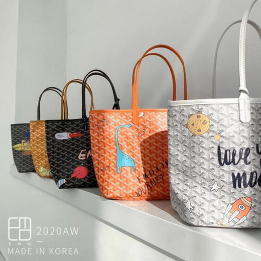 ★韩国EMO同款狗牙涂鸦包 商品图4