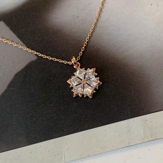 施家气质雪花项链锁骨链首饰轻奢小众配饰礼物 商品图10