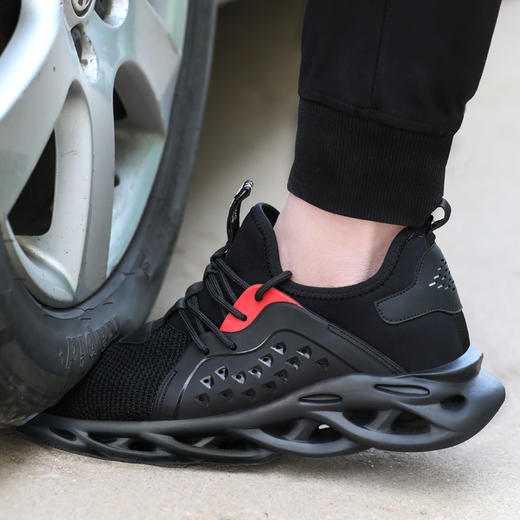 劳保鞋男夏季透气钢包头防砸防刺穿超轻舒适安全工作防护鞋 时尚透气 商品图2