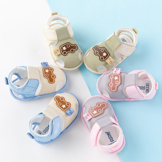 贝贝怡男女宝宝步前鞋夏季新款婴幼儿防滑软底清凉透气凉鞋202X257
 商品图2