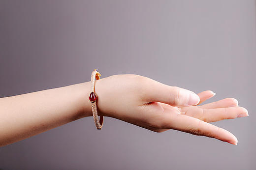 RPY-SZ9253146民族风红宝珐琅彩手镯 商品图3