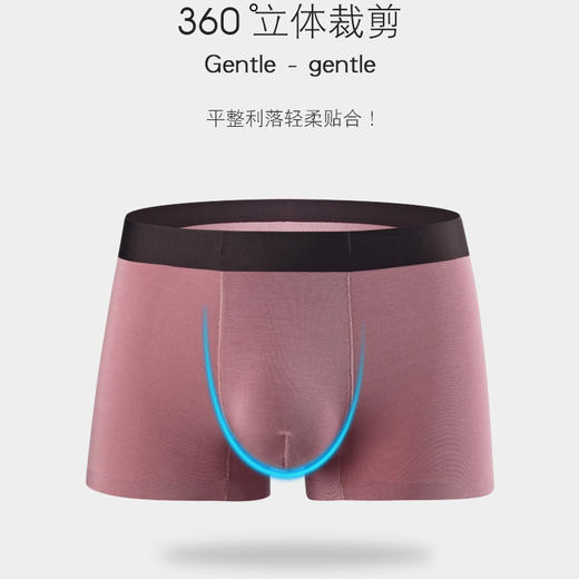 【三条装】60支石墨烯莫代尔棉男士内裤 商品图0
