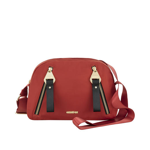 【美旅】时尚翻盖设计 金属拉环配饰 背部隐藏口袋 防盗 轻便 女式包袋 GH3*001&002&003 商品图0