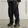 ATTEMPT 19AW-PNT12 脏染立体口袋PMU裤腿拉链针织长裤 商品缩略图0