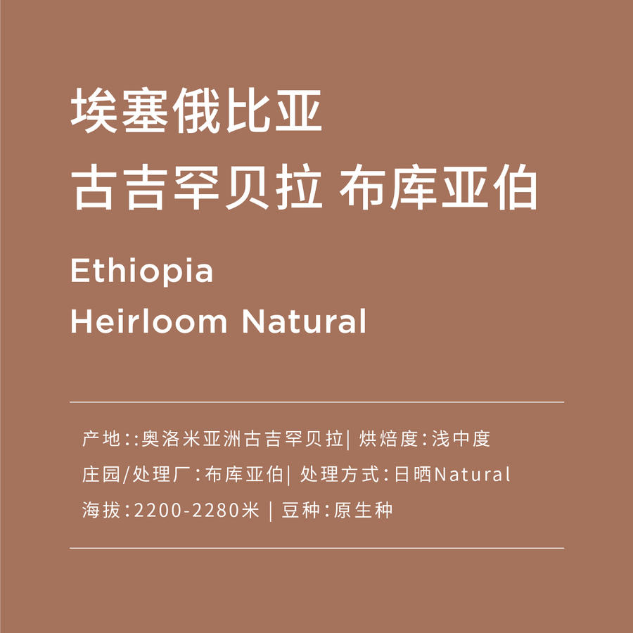 明谦咖啡古吉花魁日晒埃塞俄比亚咖啡豆新鲜烘焙现磨200g