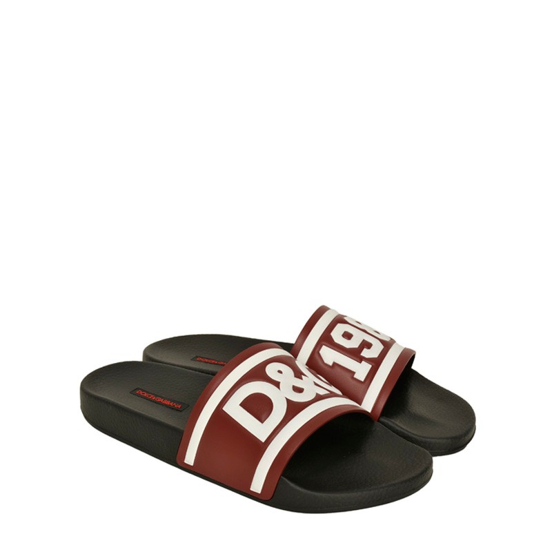 dolcegabbana杜嘉班纳男士logo拖鞋