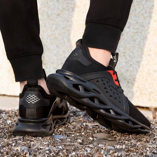 劳保鞋男夏季透气钢包头防砸防刺穿超轻舒适安全工作防护鞋 时尚透气 商品图1