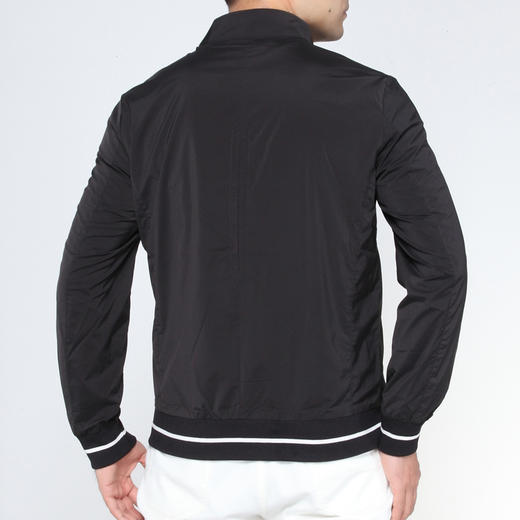 Marco Azzali 黑色拉链立领夹克 J5263200 商品图2