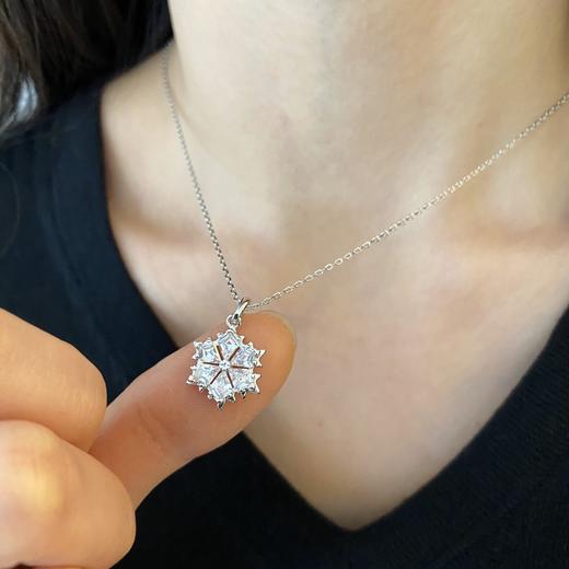 施家气质雪花项链锁骨链首饰轻奢小众配饰礼物 商品图1
