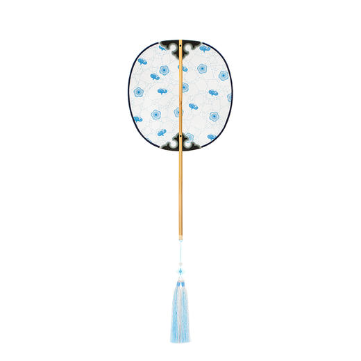 故宫扇子美人扇纯手工冰丝扇面中国风团扇汉服团扇