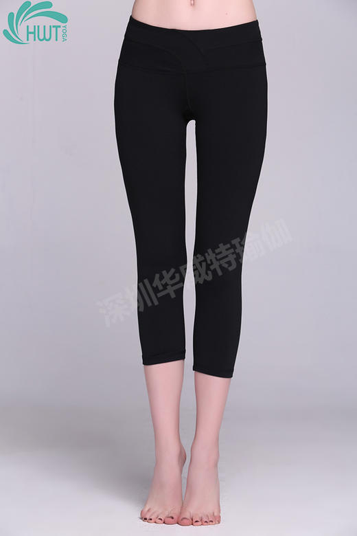 《惊爆618不退换》HWT YOGA新款双线七分裤瑜伽裤跑步裤 商品图2
