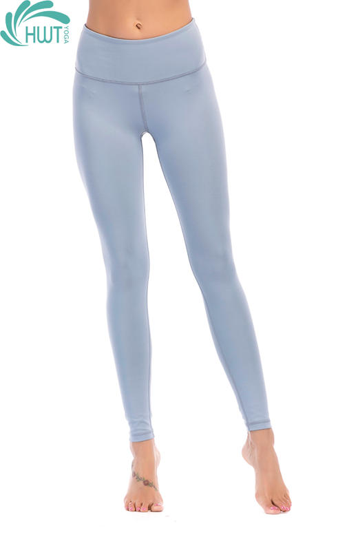 《惊爆618 不退换》HWT华威特瑜伽简单九分美腰小脚裤显瘦运动跑步裤H281101 商品图2