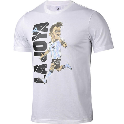 「迪巴拉」ADIDAS/阿迪达斯 LAJOYA ICON T 国家队卡通图案T恤GL1985 商品图0