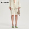 deepmoss2020春夏新款乳白色简约水手垂感西装中裤直筒休闲裤子女 dm20ssPS09AM 商品缩略图0