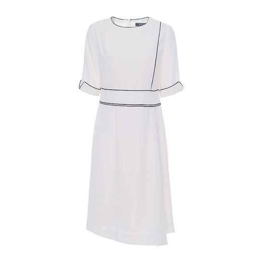 EITIE爱特爱夏季新款时尚简约通勤干练职业显瘦收腰连衣裙女6107834 商品图4