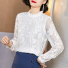 OY208006新款轻奢女装真丝绣花白搭上衣女 商品缩略图1