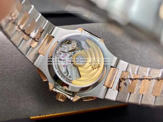 3K工厂震撼推出——百达翡丽鹦鹉螺5980/1A-014『59801AR001』多功能计时腕表，融合经典美学，荟萃以往精华！【表壳】腕表尺寸40.5毫米，同正品一致的枕型表壳采用正面拉丝 商品图8