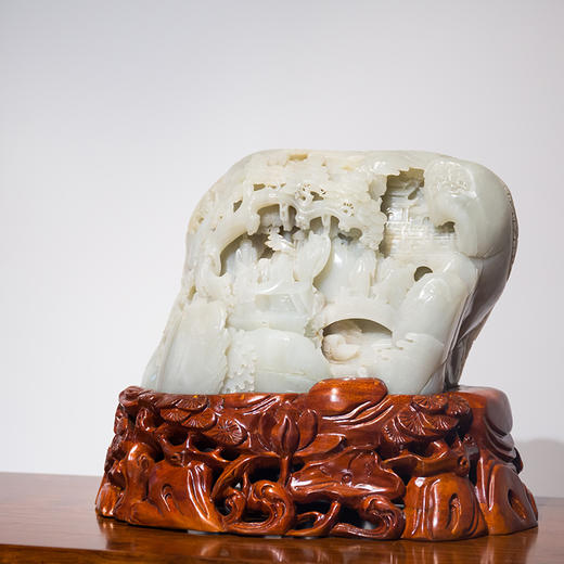 和田玉松下雅集山子摆件 商品图3