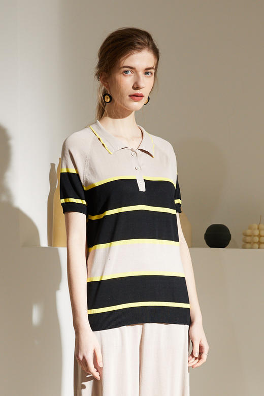 sandriver春夏短袖条纹女t恤衫sjs92w022nsr内购会