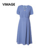 VIMAGE纬漫纪女装夏季时尚修身高腰法式连衣裙V1307962 商品缩略图1