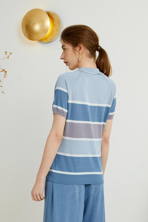 sandriver春夏短袖条纹女t恤衫sjs92w022nsr内购会