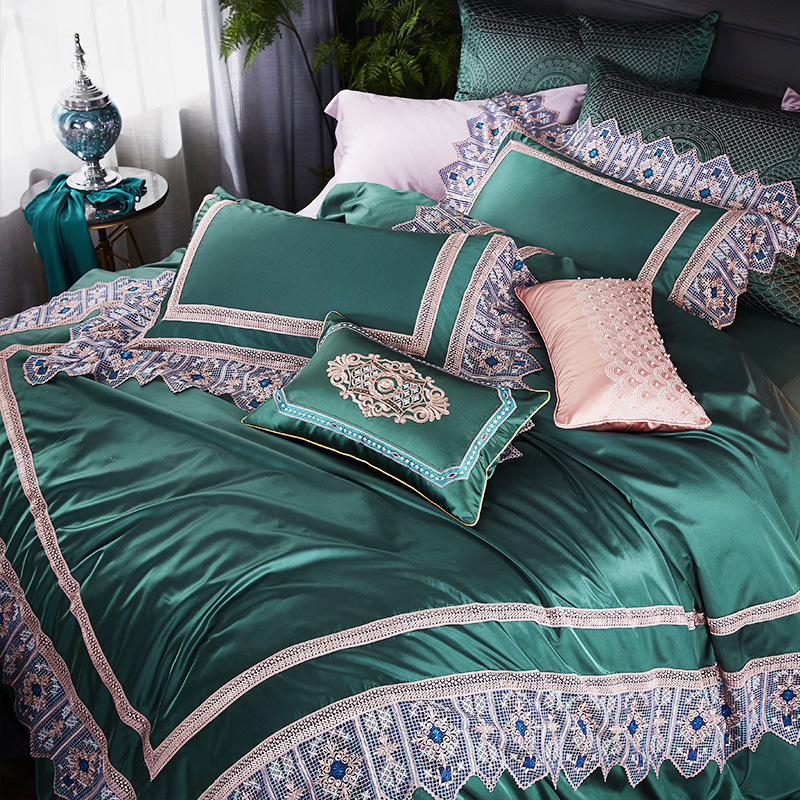 mmfzur20180033新款贡缎真丝棉四件套