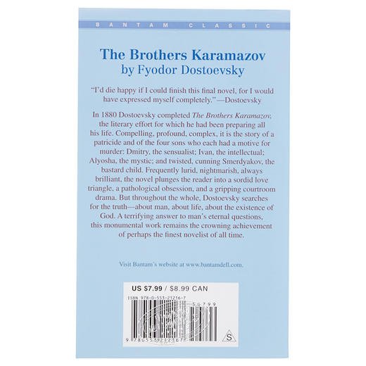 【中商原版】[英文原版] The Brothers Karamazov 卡拉马佐夫兄弟 商品图1