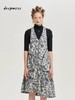 deepmoss2020春夏新款丛林碎花图案拉链提花挂脖连衣裙 dm20ssDS10AB 商品缩略图1