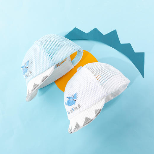 贝贝怡男女童外出遮阳帽夏季新款宝宝鸭舌帽透气网眼宝宝帽子202P2250
 商品图2