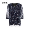 EITIE爱特爱夏季新款时尚通勤百搭印花直筒显瘦短上衣女5913631 商品缩略图5