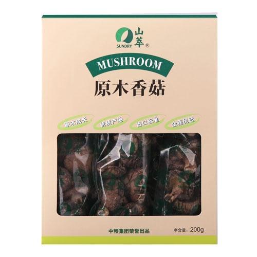 中粮山萃纸盒原木香菇200g食用菌 商品图0