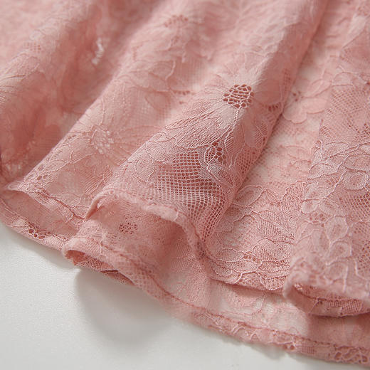 EITIE爱特爱夏季新款时尚镂空蕾丝V领通勤收腰显瘦连衣裙女5907654 商品图9