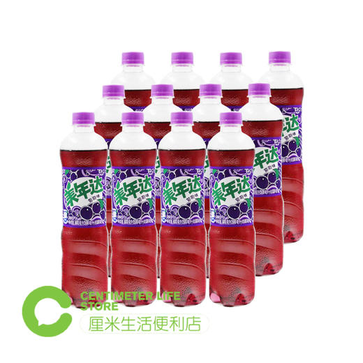 C204 美年达|葡萄味碳酸饮料 500ml/瓶 商品图2