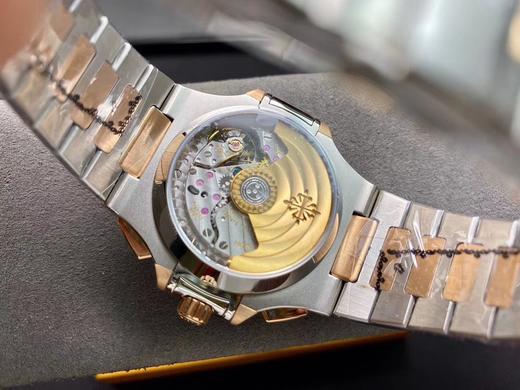 3K工厂震撼推出——百达翡丽鹦鹉螺5980/1A-014『59801AR001』多功能计时腕表，融合经典美学，荟萃以往精华！【表壳】腕表尺寸40.5毫米，同正品一致的枕型表壳采用正面拉丝 商品图10