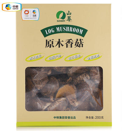 中粮山萃纸盒原木香菇200g食用菌 商品图2