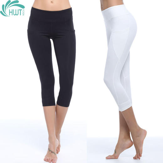 《捡漏专场 不退换》HWT侧兜活力拼接七分小脚裤 商品图5