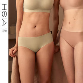 HSIA遐 无痕女士内裤纯棉裆随心裁高弹力亲薄透气舒适裸感平角裤【积分兑换】