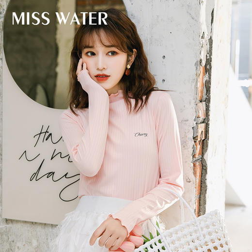 【特惠两件99元】MISS WATER樱花打底衫——时尚7色，气质减龄 商品图4