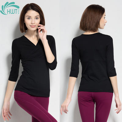 《捡漏专场 不退换》HWT秋装新款瑜伽服交叉中袖 商品图7