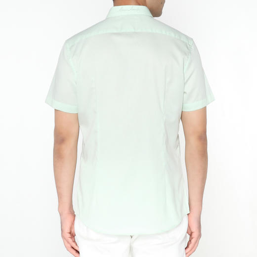 Marco Azzali 浅绿色豹子绣花短袖衬衫 C5236700 商品图2