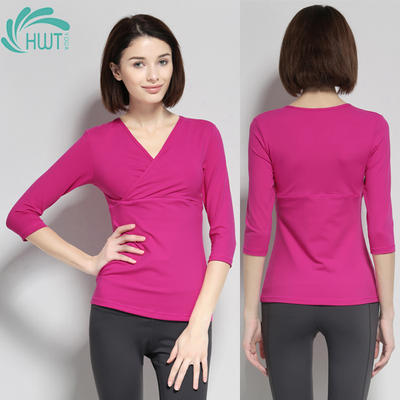 《捡漏专场 不退换》HWT秋装新款瑜伽服交叉中袖 商品图6