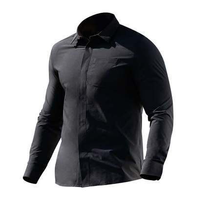 新品龙牙暗冰长袖速干弹力战术衬衫男士休闲商务通勤衬衣 商品图4