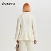 deepmoss2020春夏新款乳白色简约水手垂感西装中裤直筒休闲裤子女 dm20ssPS09AM 商品缩略图3