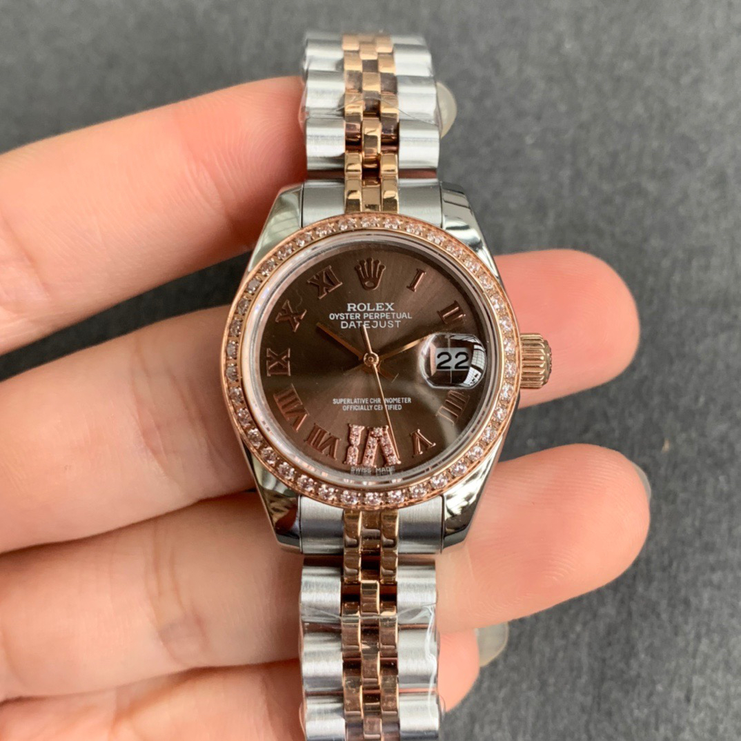 rolex劳力士日志型系列女款28mm瑞士eta2671自动机械机芯间金款①女装