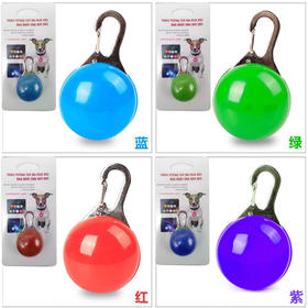 宠物LED发光吊坠狗狗挂牌夜光防丢失灯大中小型犬狗闪光项圈吊坠