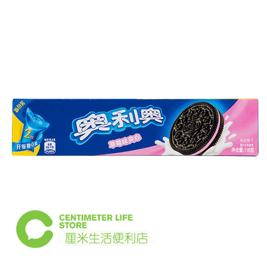 C048 奥利奥|夹心草莓味饼干97g 商品图1