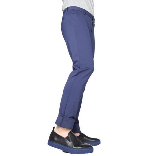 Marco Azzali 深蓝色针织休闲裤  P5259600 商品图1