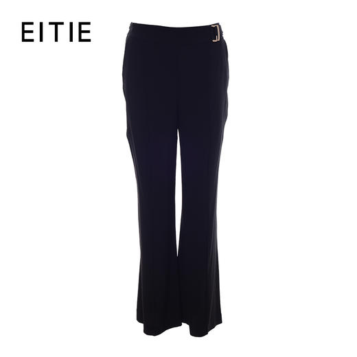 EITIE爱特爱夏季新款时尚通勤简约干练职业显瘦微喇裤长裤女5905620 商品图5
