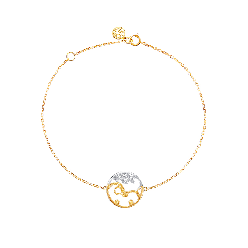 【定制款】马羊六合·国潮原创设计ins风18k手链